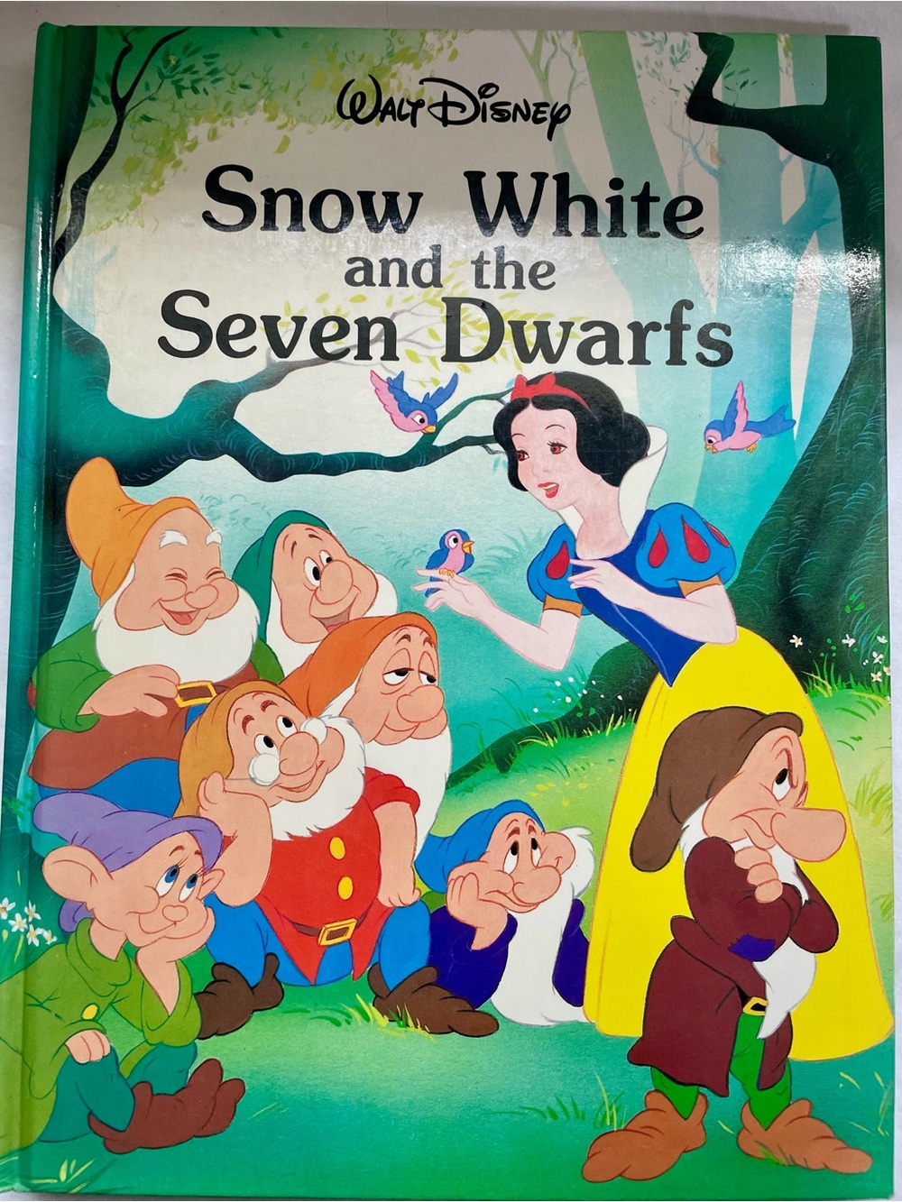 VTG 1988 Walt Disney's Snow White & the Seven Dwarfs Large Hardcover Book
